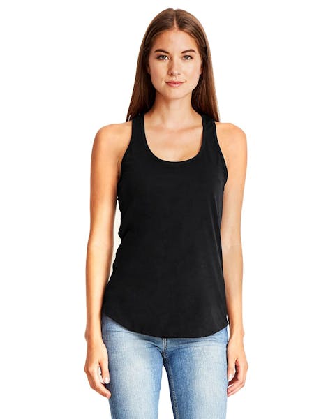 Next Level 6338 Camiseta sin mangas con espalda cruzada para mujer