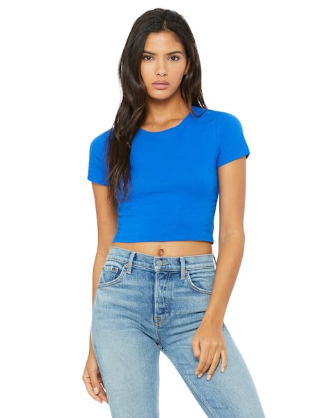 Bella + Canvas 6681 Camiseta corta de polialgodón para mujer