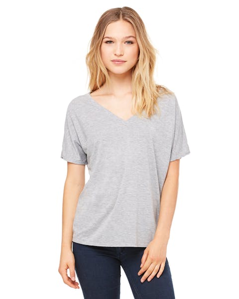 Bella + Canvas 8815 Camiseta holgada con cuello en V para mujer