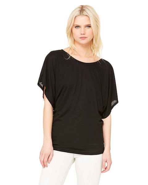 Bella + Canvas 8821 Camiseta Dolman de manga drapeada fluida para mujer