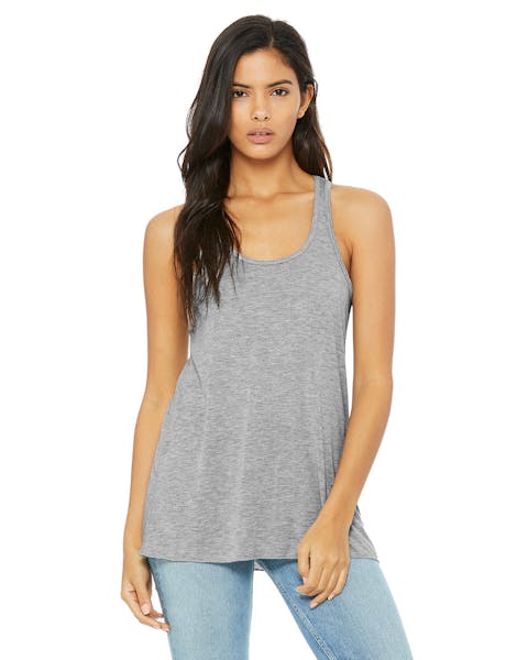 Bella + Canvas B8800 Camiseta sin mangas con espalda cruzada fluida para mujer
