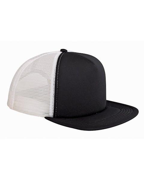Big Accessories BX030 5 - Panel Foam Front Trucker Hat - Ninja Transfers
