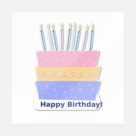 Birthday Cake - Ninja Transfers