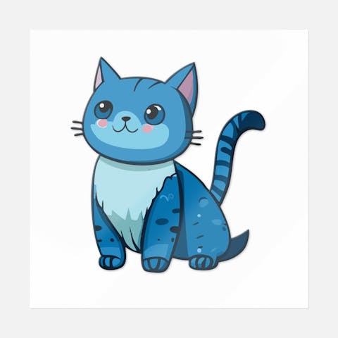 Blue Whisker - Ninja Transfers