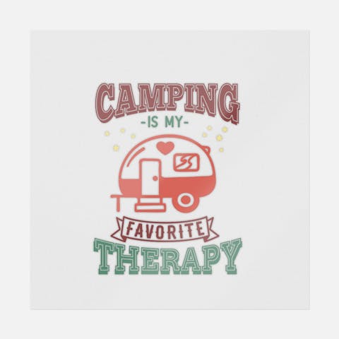 Camping Is My Favorite Therapy - Ninja Transfers