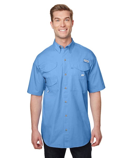 Columbia 7130 Men's Bonehead Short - Sleeve Shirt - Ninja Transfers