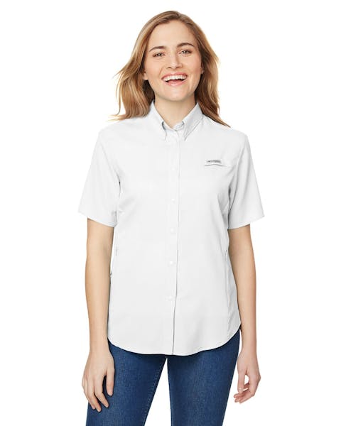 Columbia 7277 Ladies' Tamiami II Short - Sleeve Shirt - Ninja Transfers