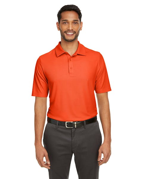 Core 365 CE112 Men's Fusion ChromaSoft Pique Polo - Ninja Transfers