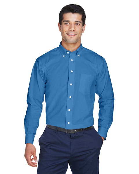 Devon & Jones D630 Crown Woven Collection Oxford sólido para hombre