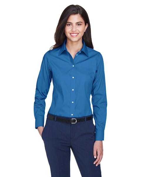 Devon & Jones D630W Colección de tejido Crown para mujer Oxford sólido
