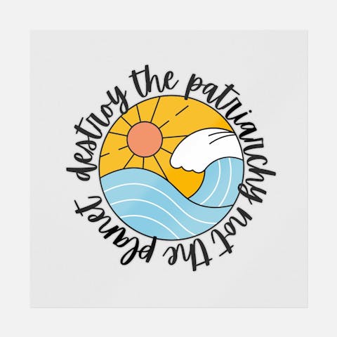 Destroy The Patriarchy Not The Planet - Ninja Transfers