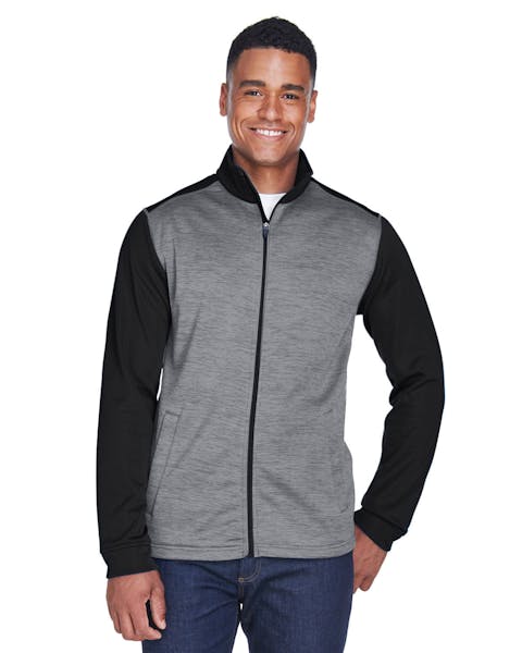 Devon & Jones DG796 Newbury Colorblock Mlange - Forro polar con cremallera completa para hombre