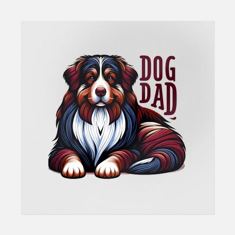 Dog Dad Cute Art - Ninja Transfers