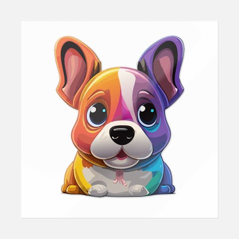 Dog Multicolor - Ninja Transfers