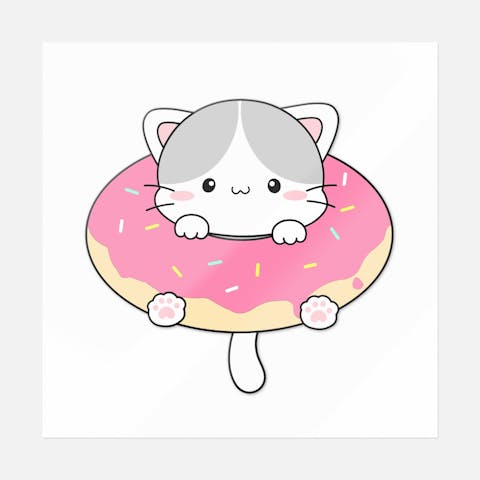 Donut Cat - Ninja Transfers