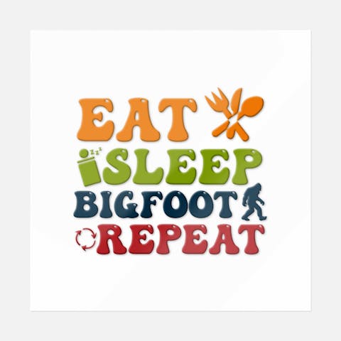 Eat Sleep Bigfoot Repeat - Ninja Transfers