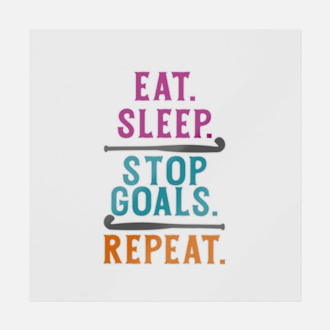 Eat Sleep Stop Goals Repeat - Ninja Transfers