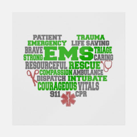 EMS Heart Subway Art - Ninja Transfers