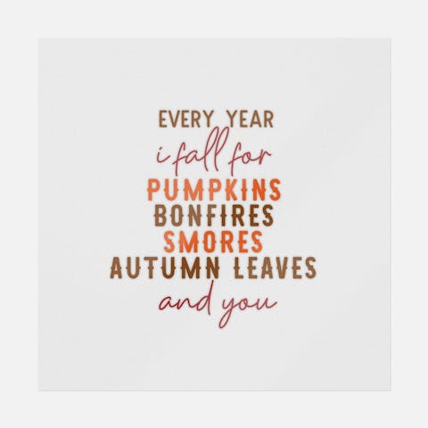 Every Year I Fall For Pumpkins And You - Ninja Transfers