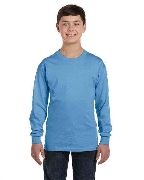 Gildan G540B Camiseta de manga larga de algodón grueso para jóvenes