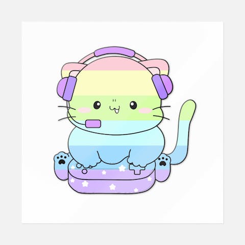 Gamer Cat - Ninja Transfers