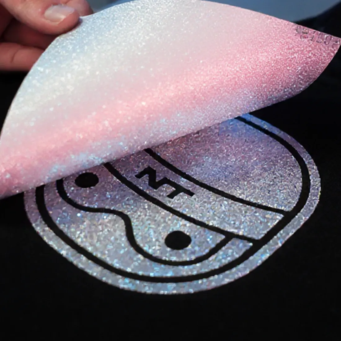 3D Glitter Puff Transfers - 1 Color Print