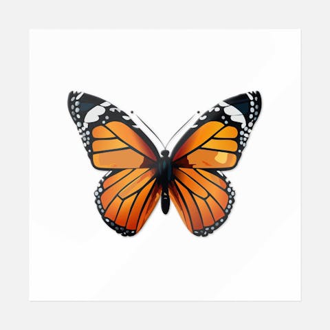 Golden Glow Butterfly - Ninja Transfers