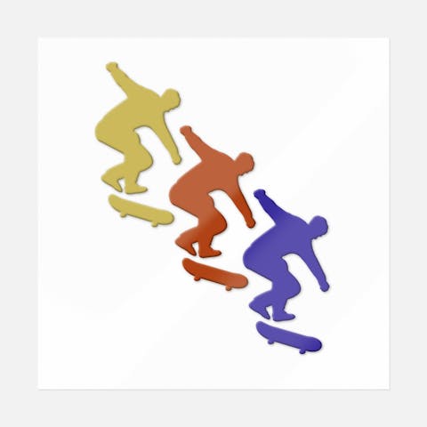 Group Of Skateboarders - Ninja Transfers