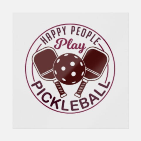 Happy People Play Pickleball - Ninja Transfers