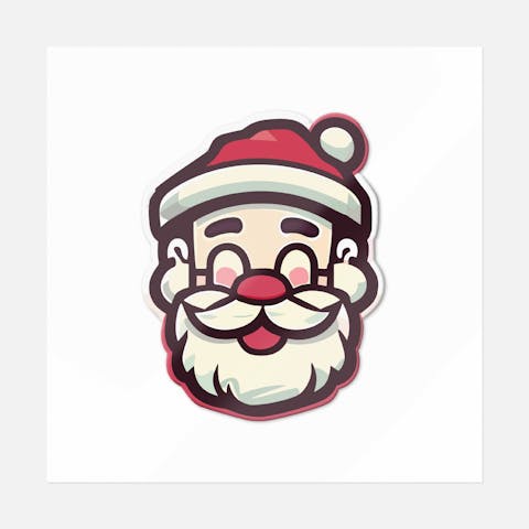 Happy Santa In Glasses - Ninja Transfers