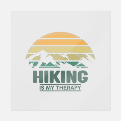 Hiking Is My Therapy - Ninja Transfers