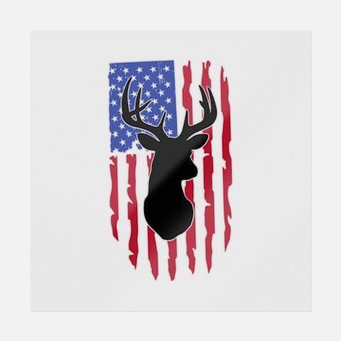 Hunting Deer Flag - Ninja Transfers