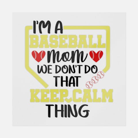 I'm A Baseball Mom - Ninja Transfers