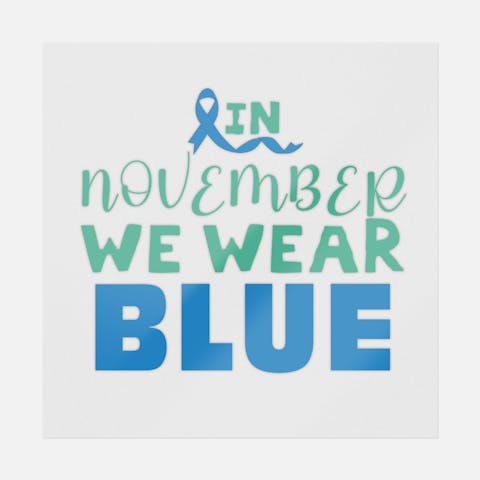 In November We Wear Blue - Ninja Transfers