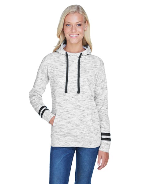 J America JA8674 Sudadera con cuello de neopreno melange para mujer