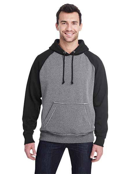J America JA8885 - Sudadera con capucha para adulto, estilo vintage, color brezo