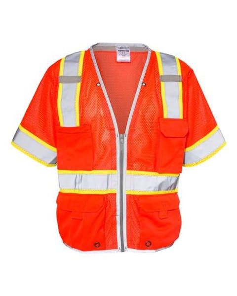 Kishigo 1550 - 1551 Premium Brilliant Series Heavy Duty Class 3 Vest - Ninja Transfers
