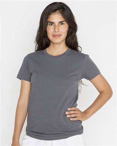 Los Angeles Apparel 21002 USA - Made Women's Fine Jersey T-Shirt - Ninja Transfers