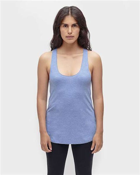 Los Angeles Apparel TR3008 USA - Made Women's Triblend Racerback Tank Top - Ninja Transfers