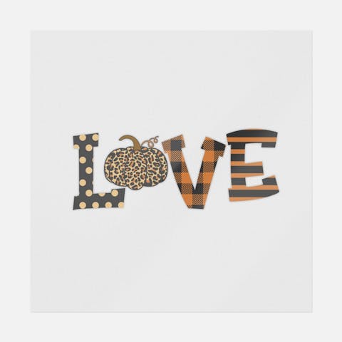 Love Pumpkin Word - Ninja Transfers