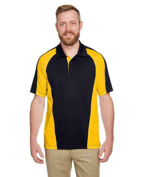 Harriton M385 Advantage Snag Protection Plus IL Colorblock Polo para hombre