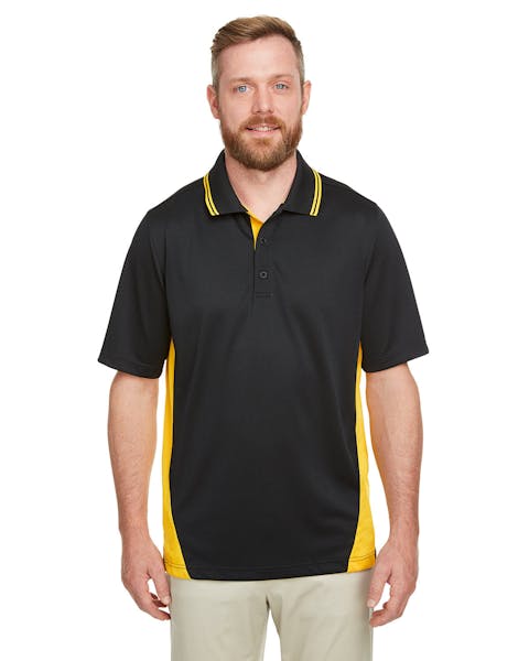 Polo Harriton M386 Flash Snag Protection Plus IL Colorblock para hombre