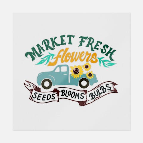 Market Fresh Flowers - Ninja Transfers