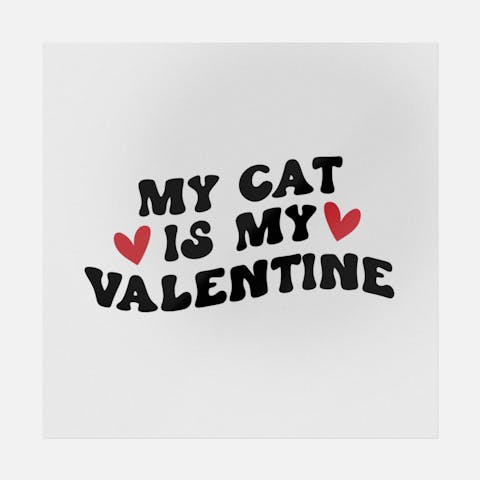 My Cat Is My Valentine - Ninja Transfers