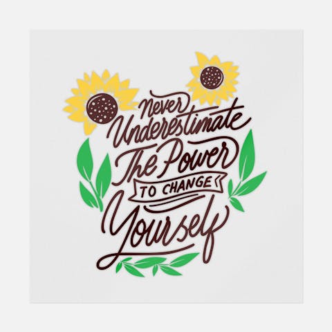 Never Underestimate The Power To Change Yourself - Ninja Transfers