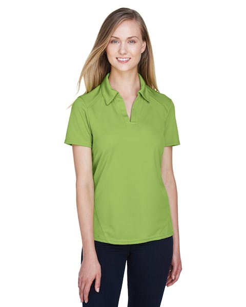 North End 78632 Ladies' Recycled Polyester Performance Piqu Polo - Ninja Transfers