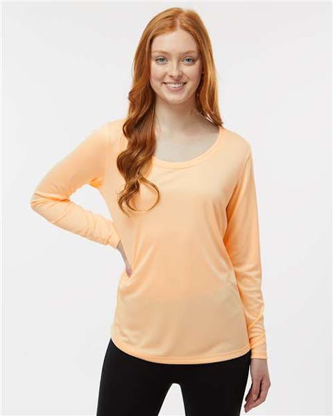 Paragon 214P Women's Long Islander Performance Long Sleeve T-Shirt - Ninja Transfers