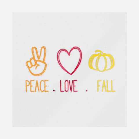 Peace Love Fall Simple - Ninja Transfers