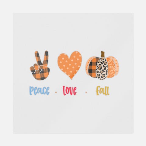 Peace Love Pumpkin - Ninja Transfers