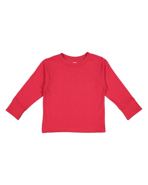 Rabbit Skins 3311 Toddler Long - Sleeve T-Shirt - Ninja Transfers